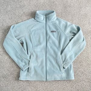 Columbia Sawyer Rapids Womens Full Zip Fleece Jacket Green Size XL